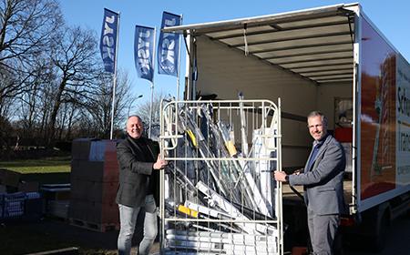 Bürgermeister Thomas Rasmussen und JYSK Country Director Christian Schirmer