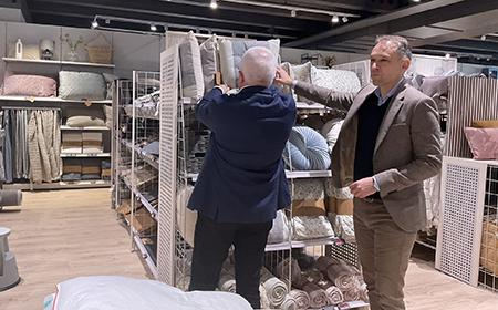 Mikael Nielsen och Rami Jensen på Field visit i Sverige. 