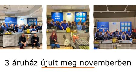 3 áruház újult meg