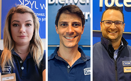 Store Managers Woody, Anna and Nicolas
