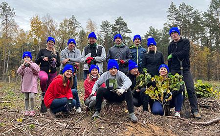 New forests planted by JYSK in Romania and Poland