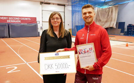 Daniel Wagner modtager legat.